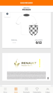 Print da campanha da Renault em aplicativo